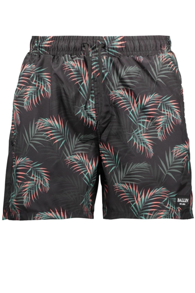 SWIMSHORT LEAVES 2569 BLACK